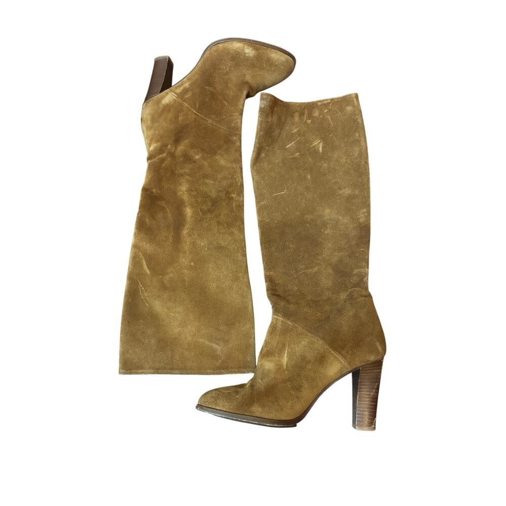 SEZANE | leather boots 39 cuir veritable suede heeled boots